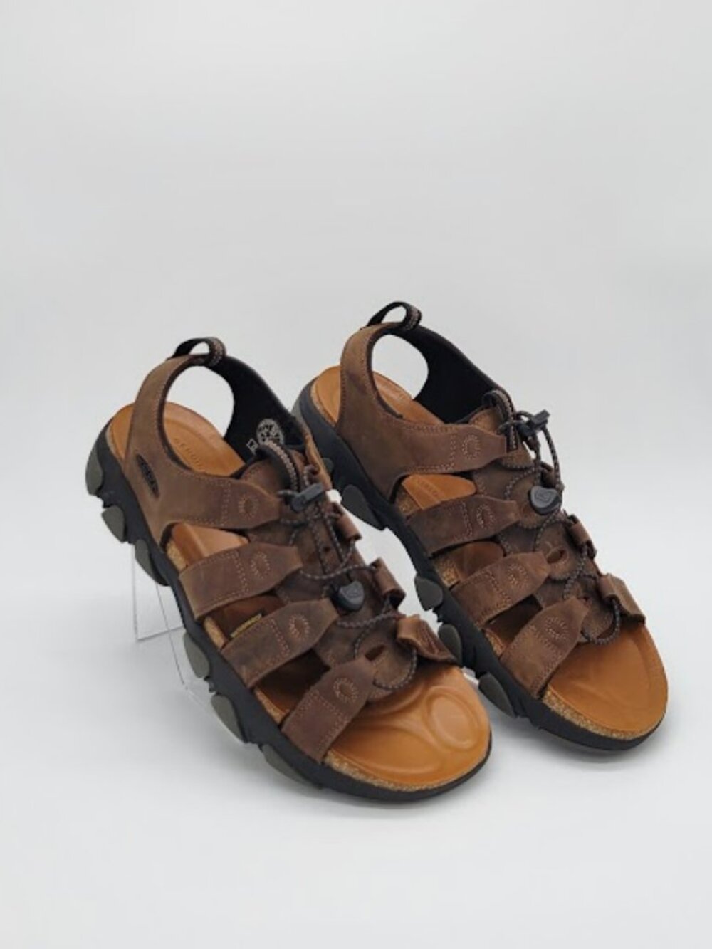 KEEN Men’s Daytona II Brown Leather open-Toe Outdoor Sandals Size 10 NWOB